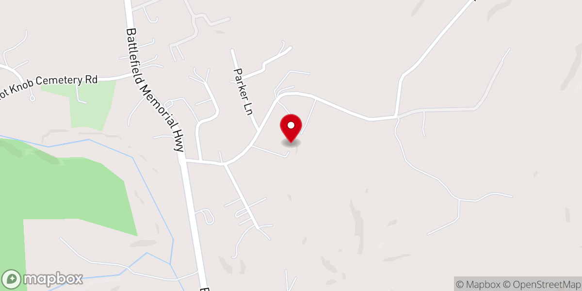 Map showing location of House of Prayer Holiness Church