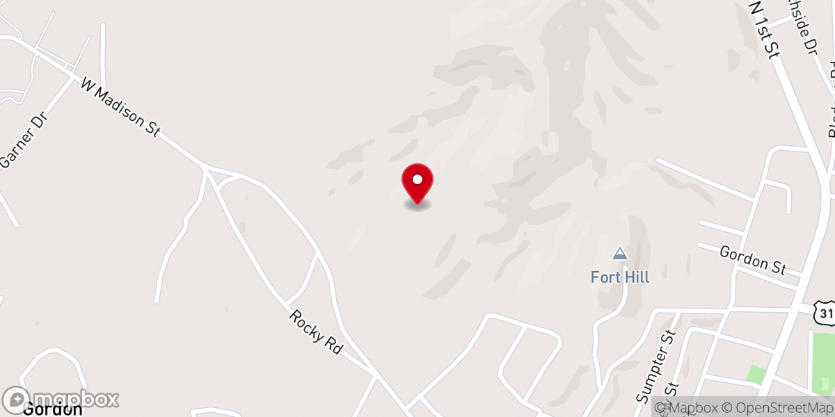 Map showing location of Rising River Community Church Inc