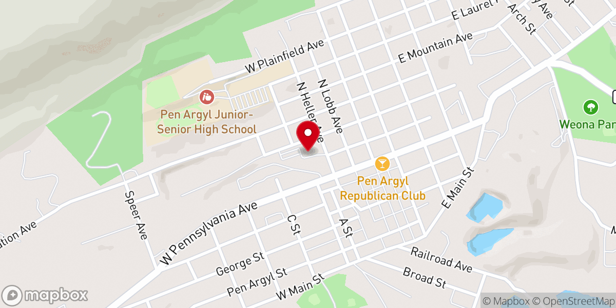 Map showing location of Saint Elizabeth of Hungary Catholic Church