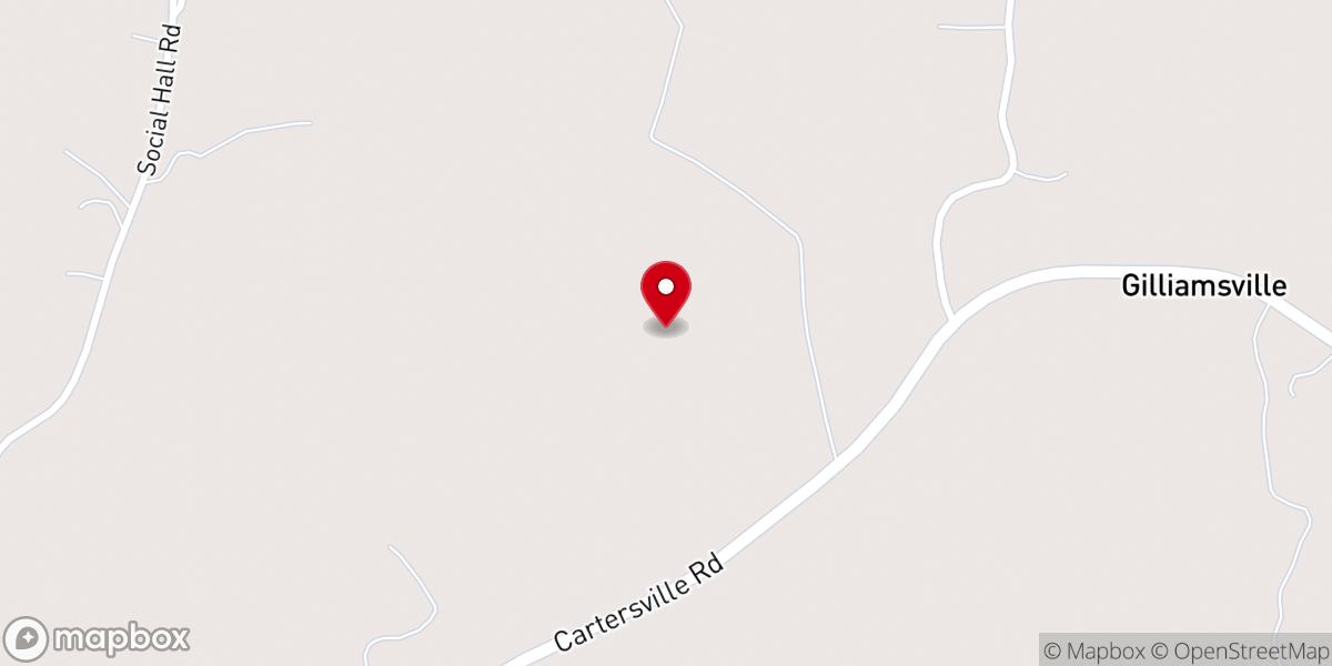 Map showing location of Arvonia Christian Fellowship
