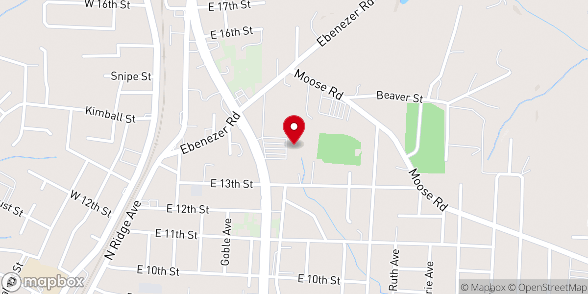 Map showing location of He's Alive Church