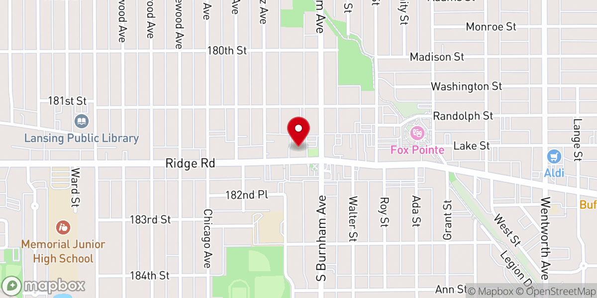 Map showing location of First Reformed Church of Lansing