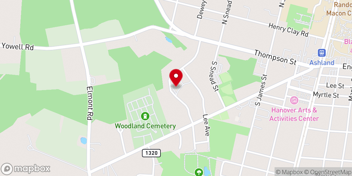 Map showing location of St James the Less Episcopal
