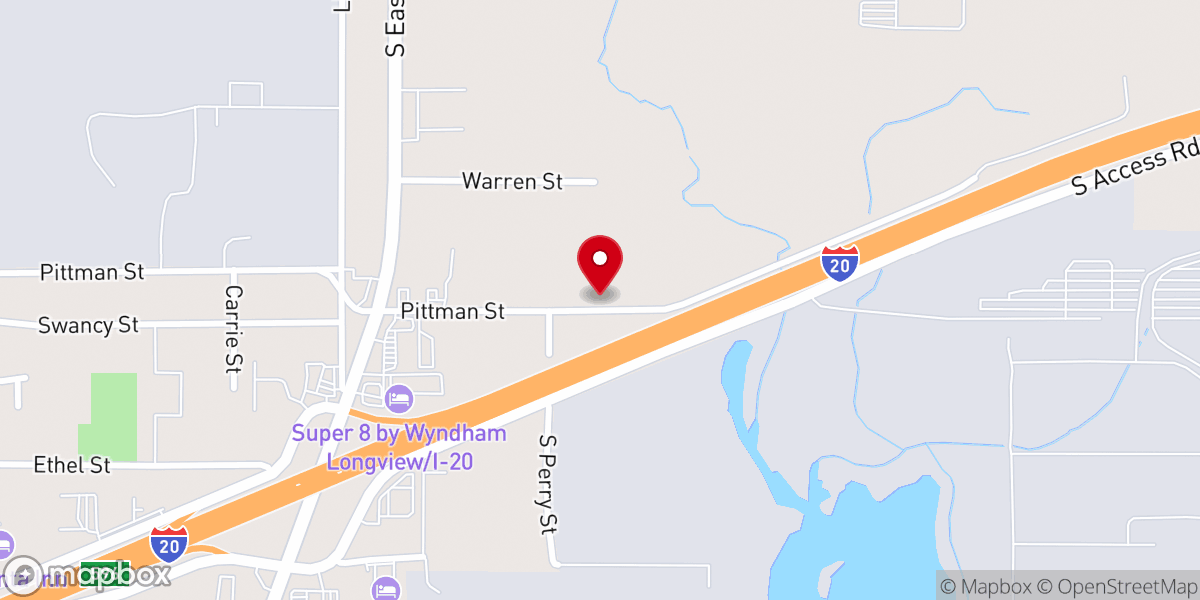 Map showing location of Longview Full Gospel Holy Temple
