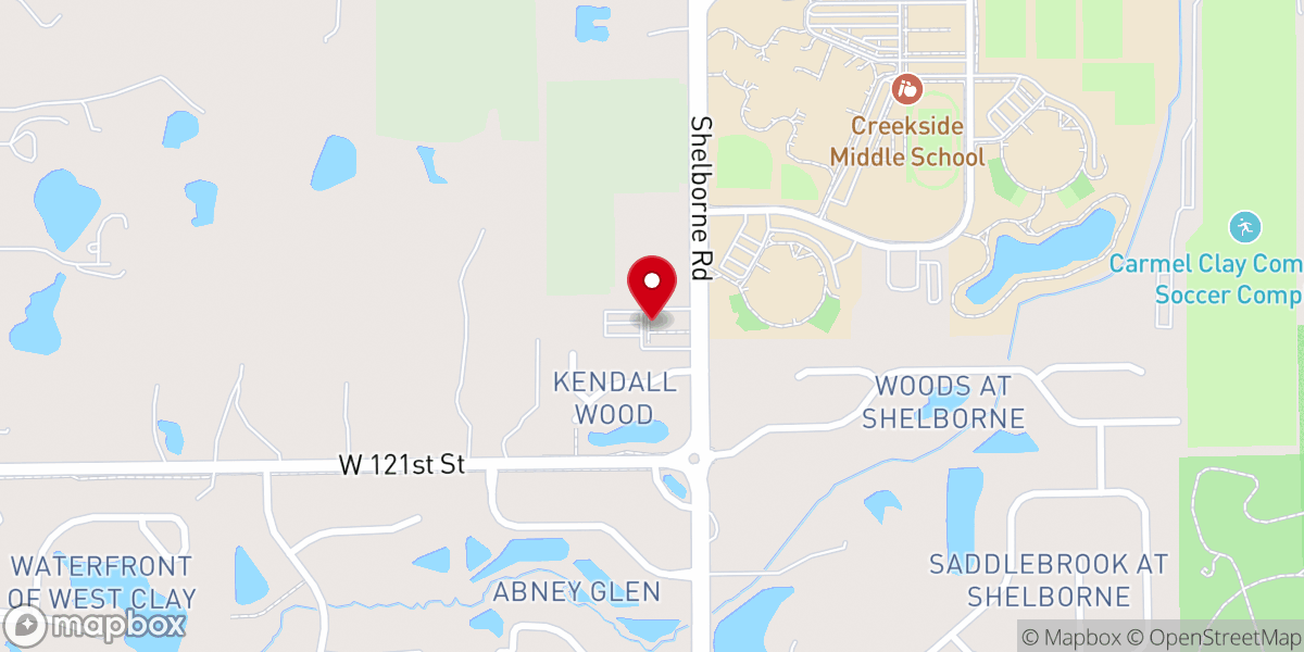 Map showing location of St. Mary and St. Mark Coptic Orthodox Church