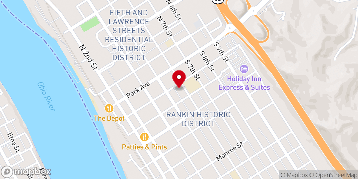 Map showing location of Gateway Baptist Church