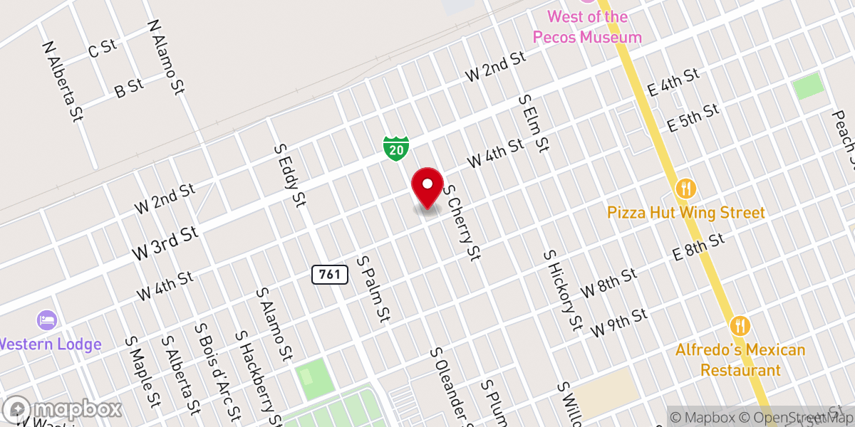 Map showing location of Saint Marks Episcopal Church