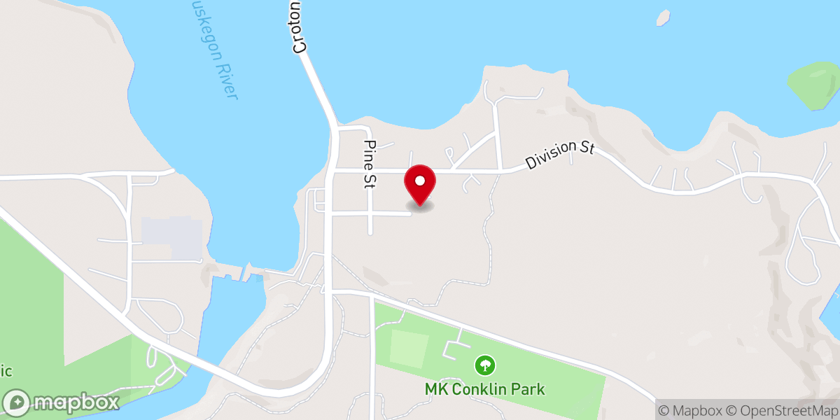 Map showing location of Croton Community Church