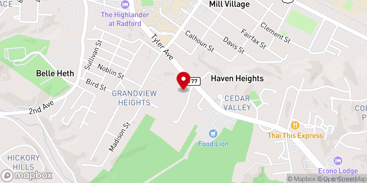 Map showing location of Community Life Church