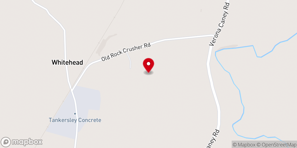 Map showing location of Bear Creek Cumberland Presbyterian Church
