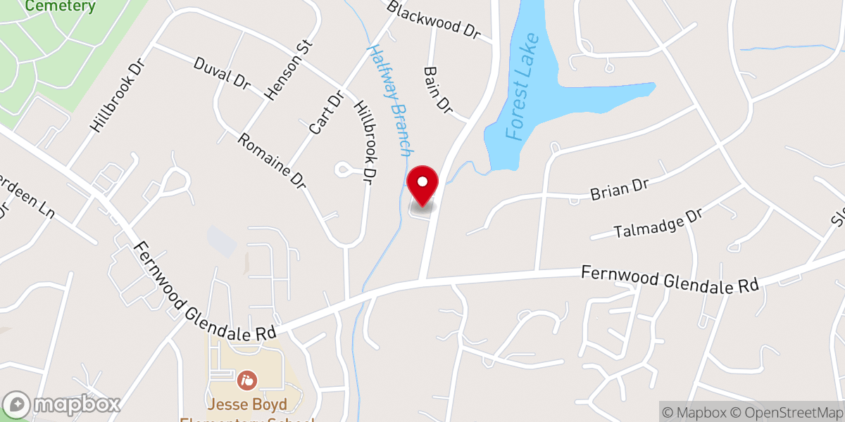 Map showing location of Saint Francis Anglican Church