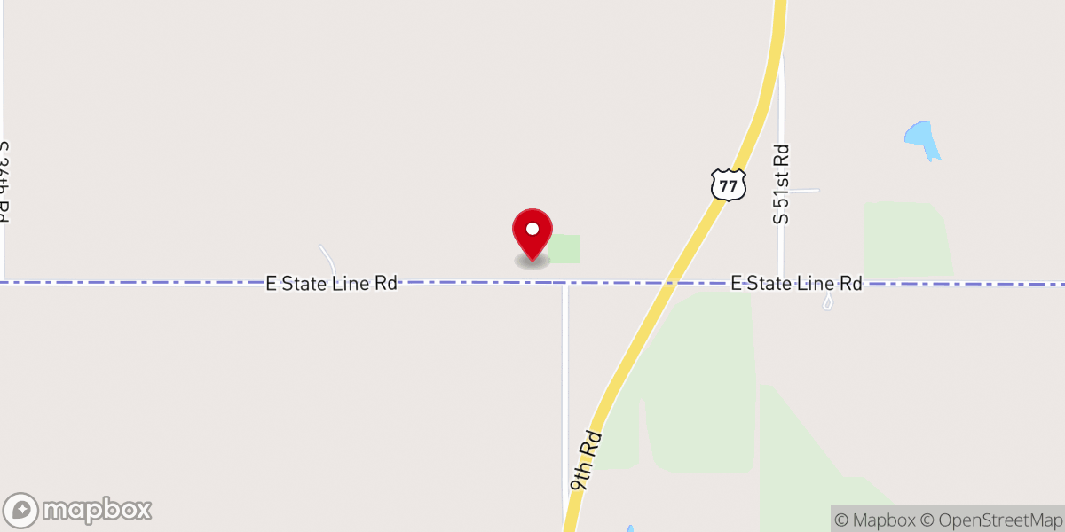 Map showing location of Immanuel State Line Lutheran