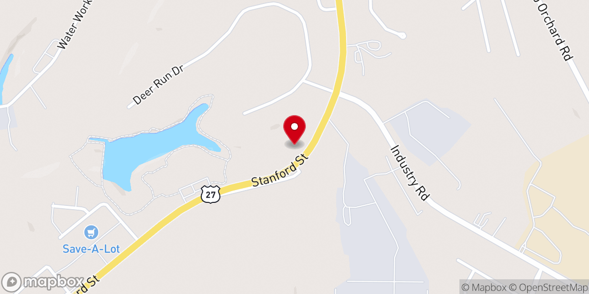 Map showing location of Victory Christian Church