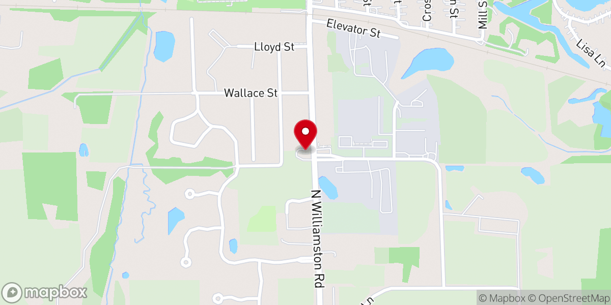 Map showing location of Williamston Seventh-Day Adventist Church