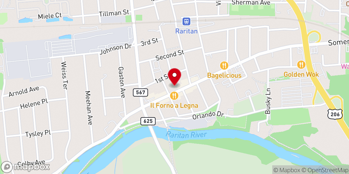 Map showing location of Diocese of Metuchen