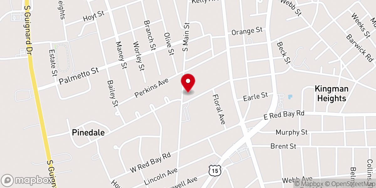 Map showing location of Union Station AME Church