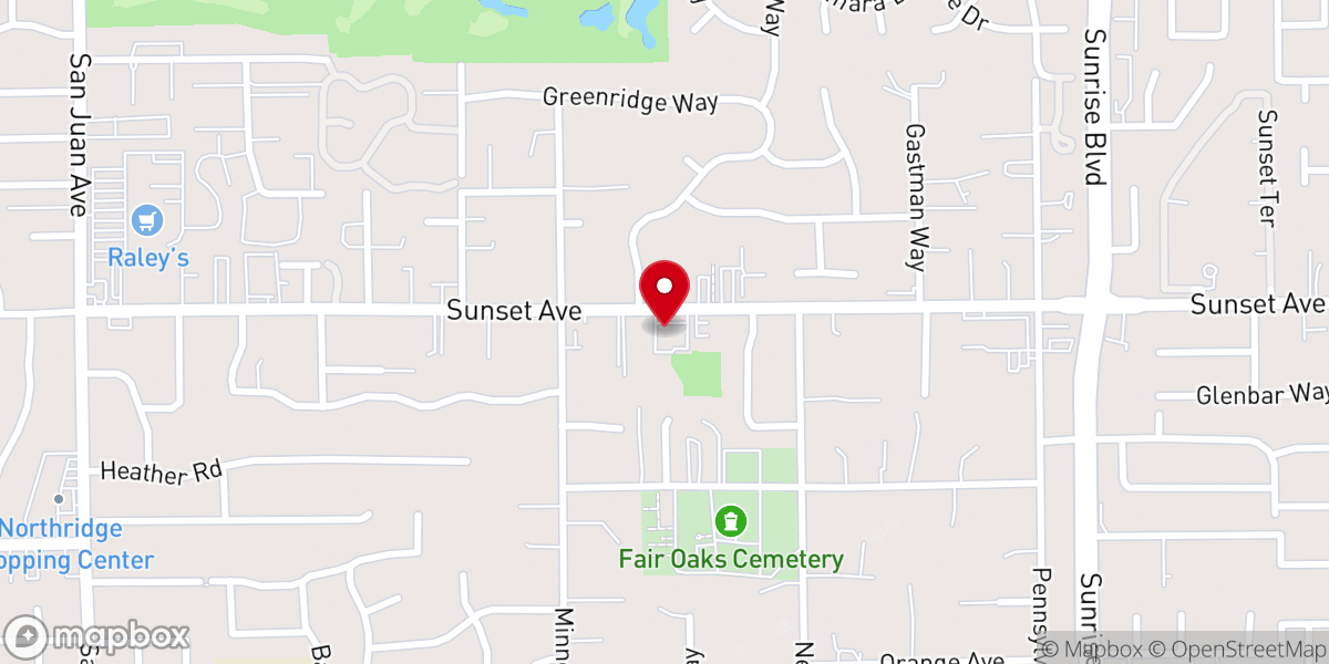 Map showing location of Freedom Christian Church