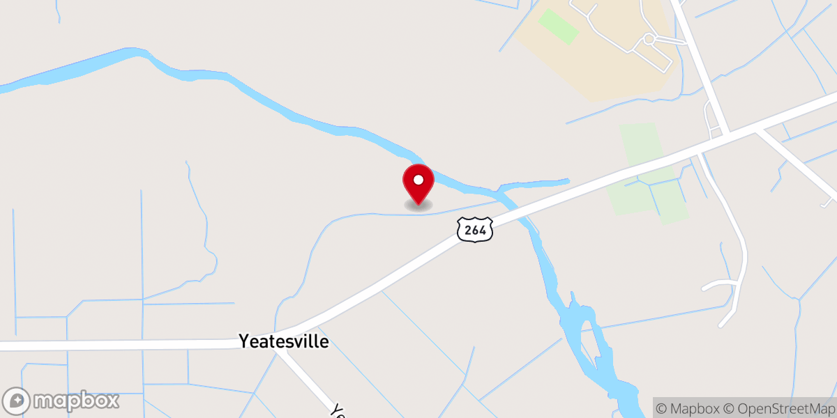 Map showing location of Mt Zion Free Will Baptist Church
