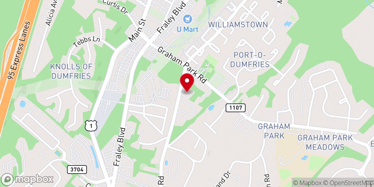 Map showing location of Winners Church