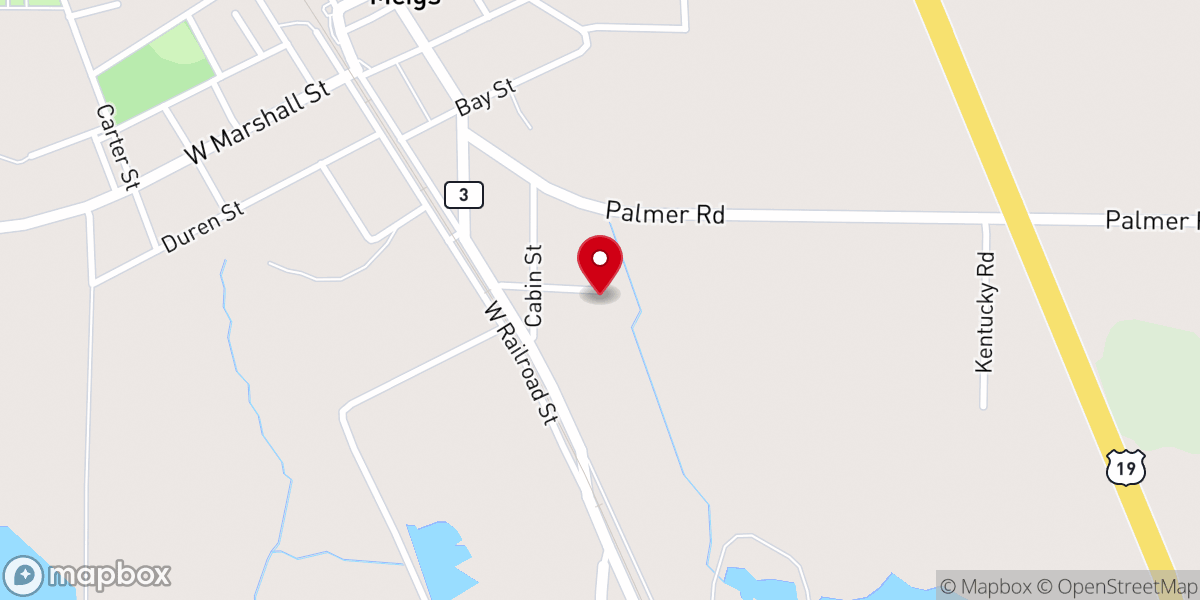 Map showing location of Saint Beulah Primitive Baptist Church
