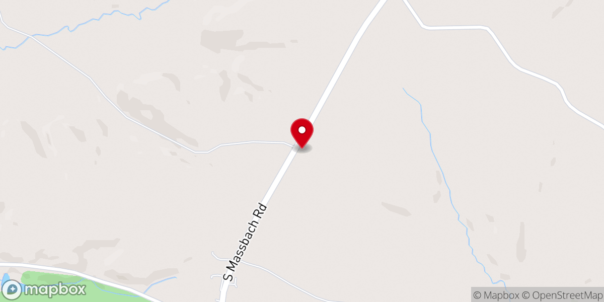Map showing location of St John's Lutheran Church