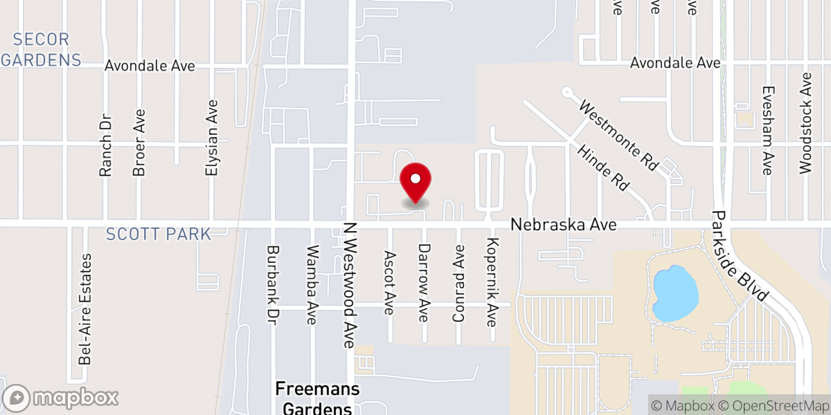 Map showing location of Christian Community Church