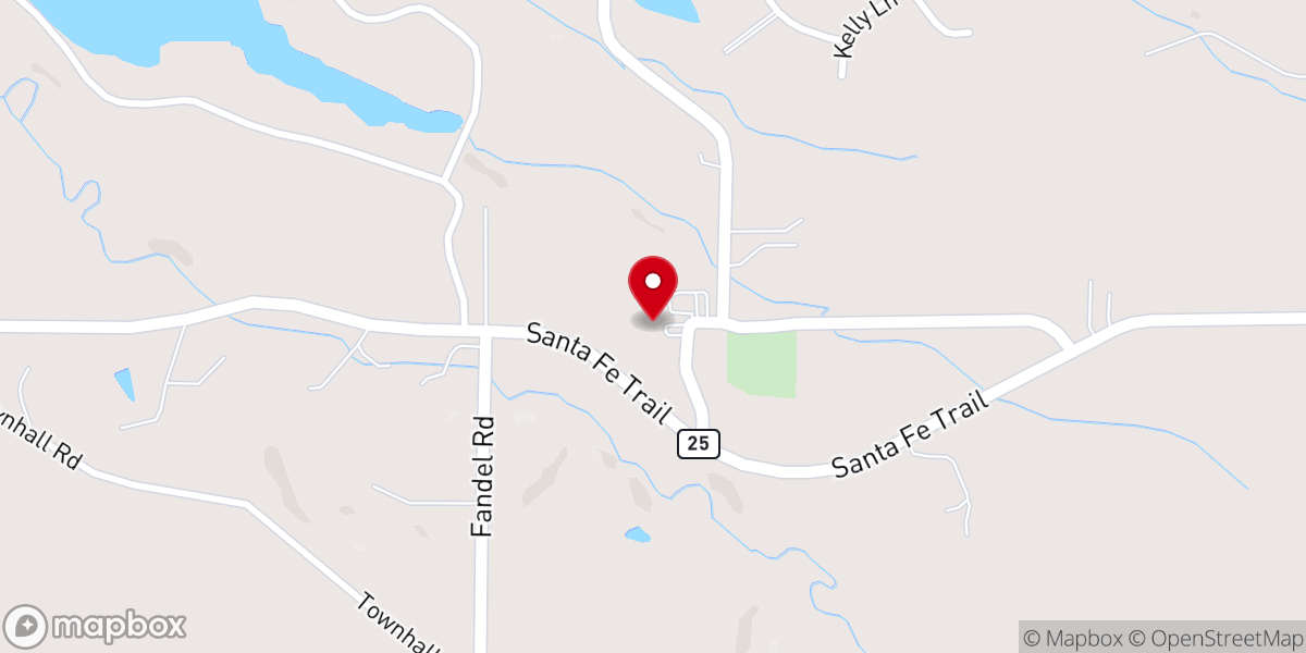 Map showing location of PARISH CENTER AT LOURDES CHURCH