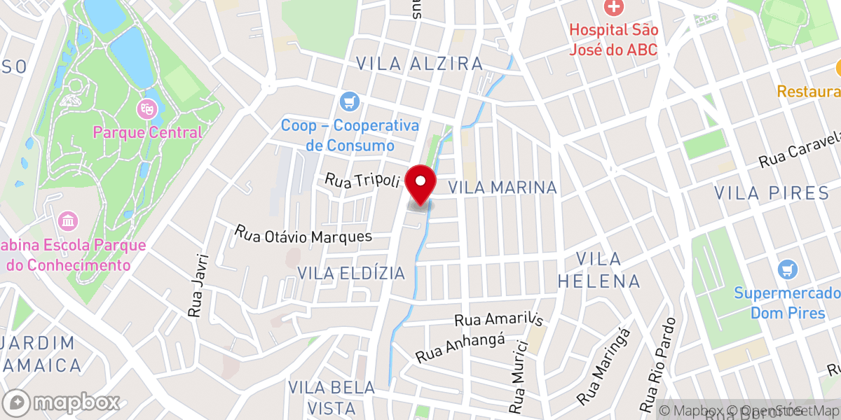 Map showing location of Adonai Church