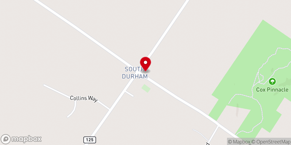 Map showing location of Durham Monthly Meeting of Friends
