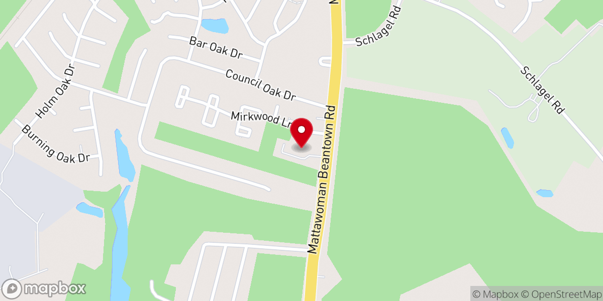 Map showing location of Trinity Baptist Church