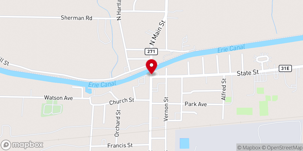 Map showing location of St. Stephen's catholic church