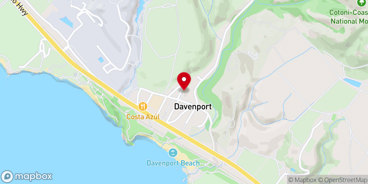 Map showing location of St. Vincent de Paul