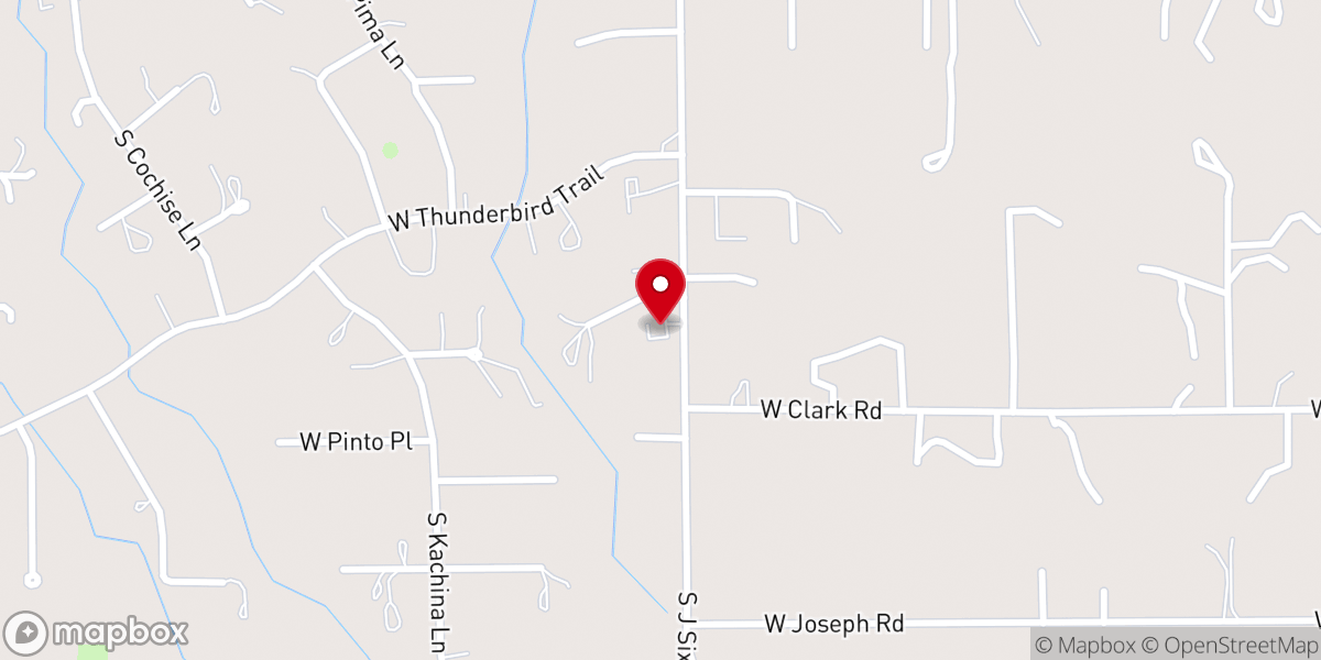 Map showing location of Community Bible Church