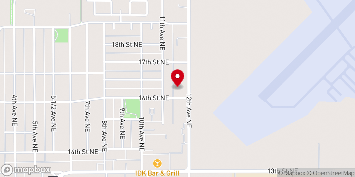 Map showing location of Progress Enterprises Inc