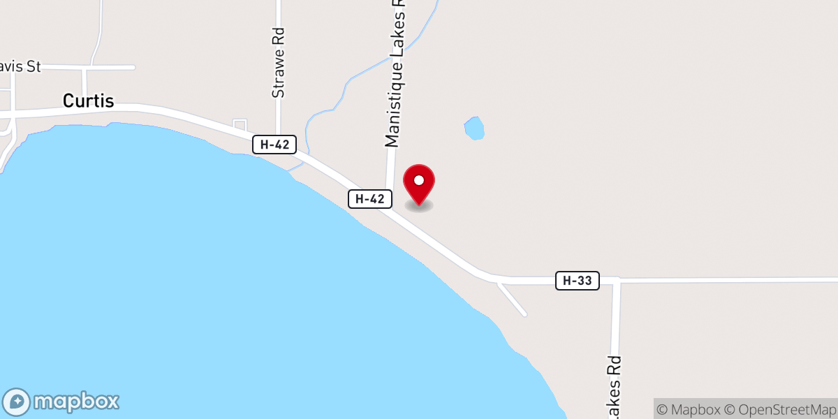 Map showing location of Saint Timothy Catholic Mission Church, Curtis