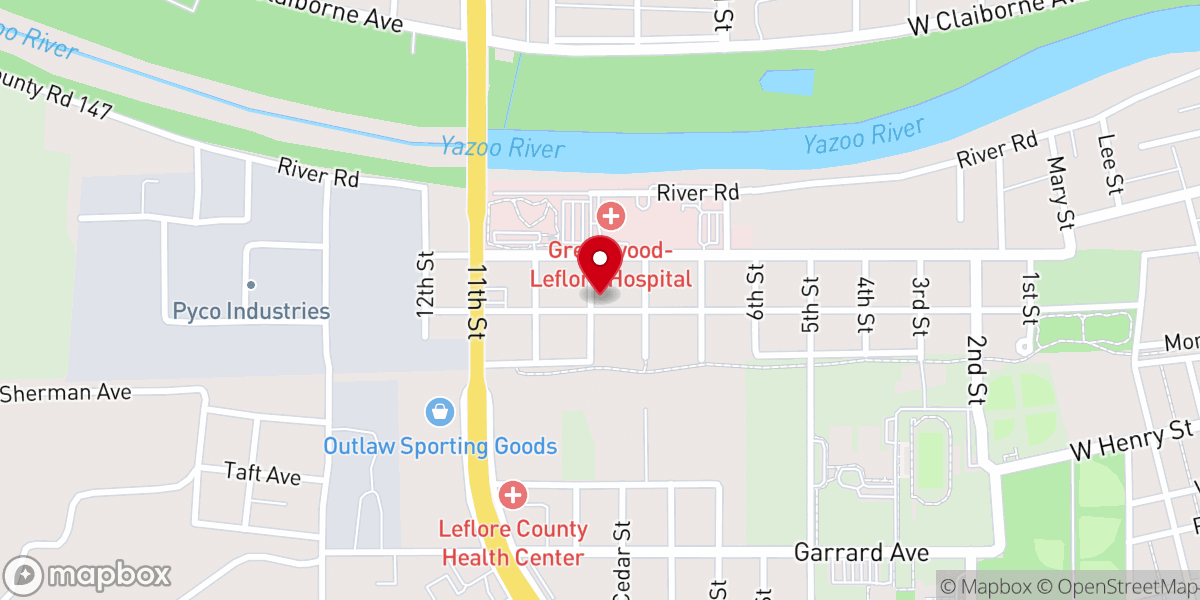 Map showing location of Abundant Life Church