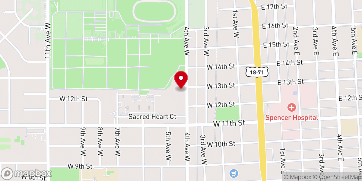 Map showing location of Calvary Chapel New Life