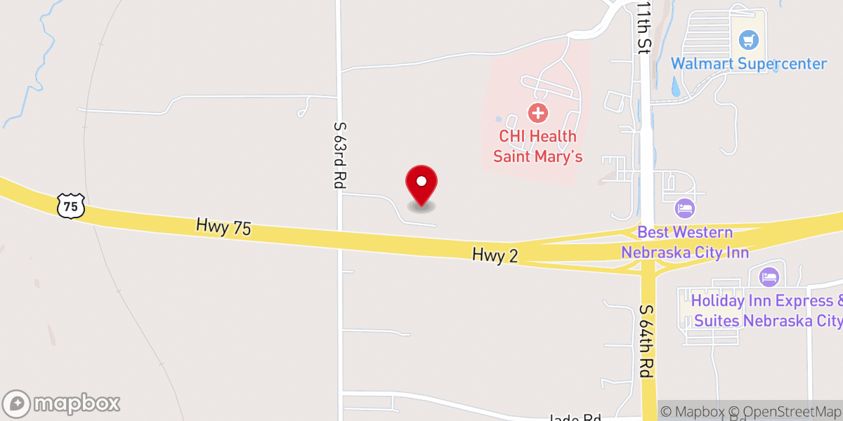 Map showing location of Calvary Community Church