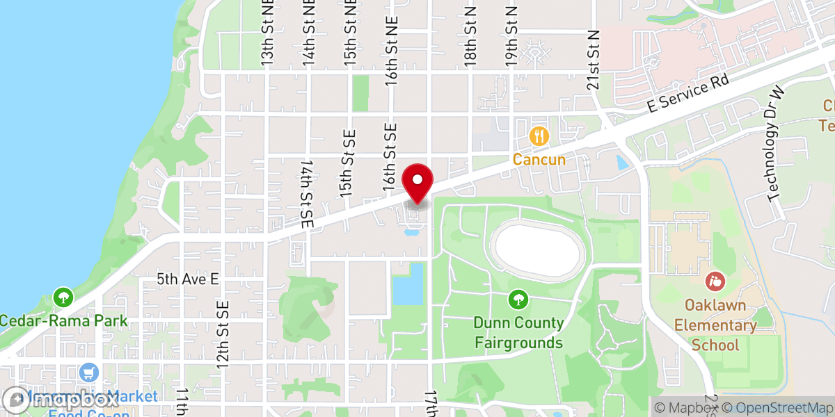 Map showing location of United Way of Dunn County