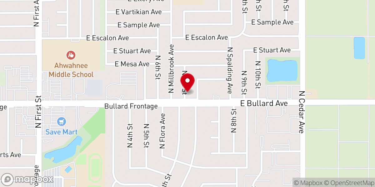 Map showing location of Valley Friends Church