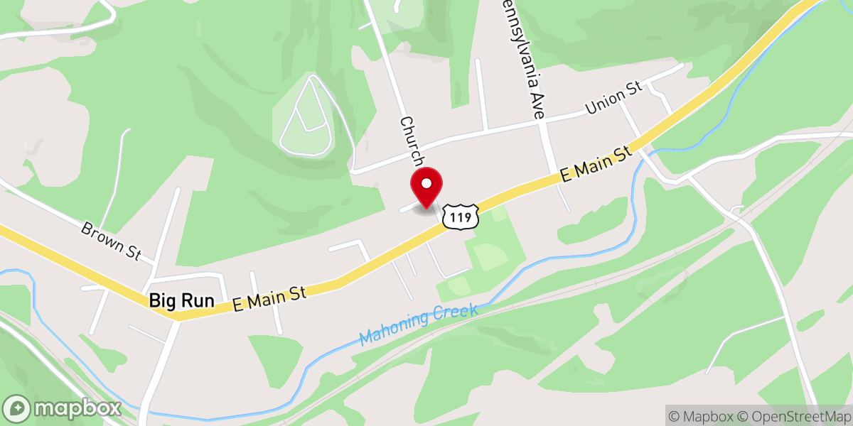 Map showing location of Solid Rock Community Church