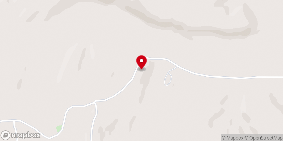 Map showing location of Harmony Church