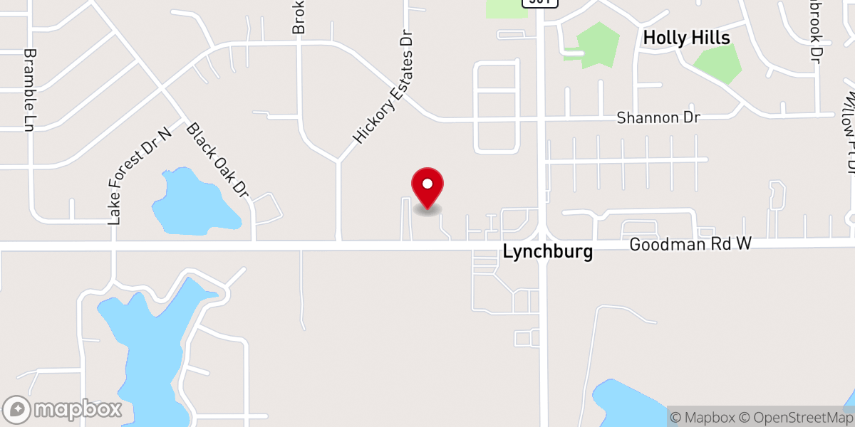 Map showing location of Minor Memorial United Methodist