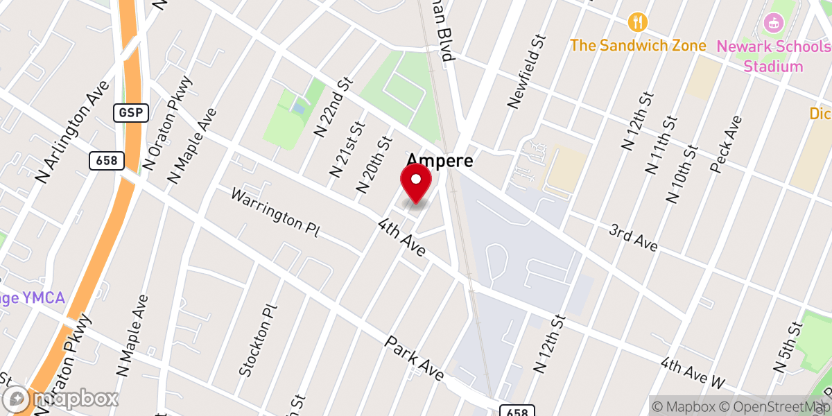 Map showing location of Greater Cornerstone Baptist Church