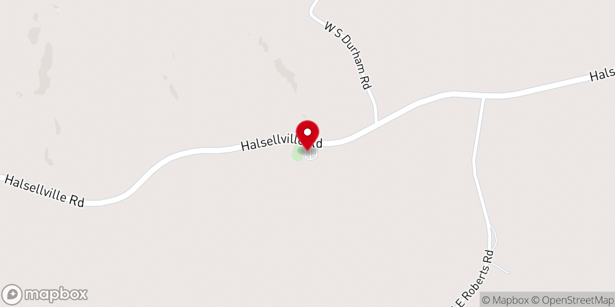 Map showing location of Pine Grove Church