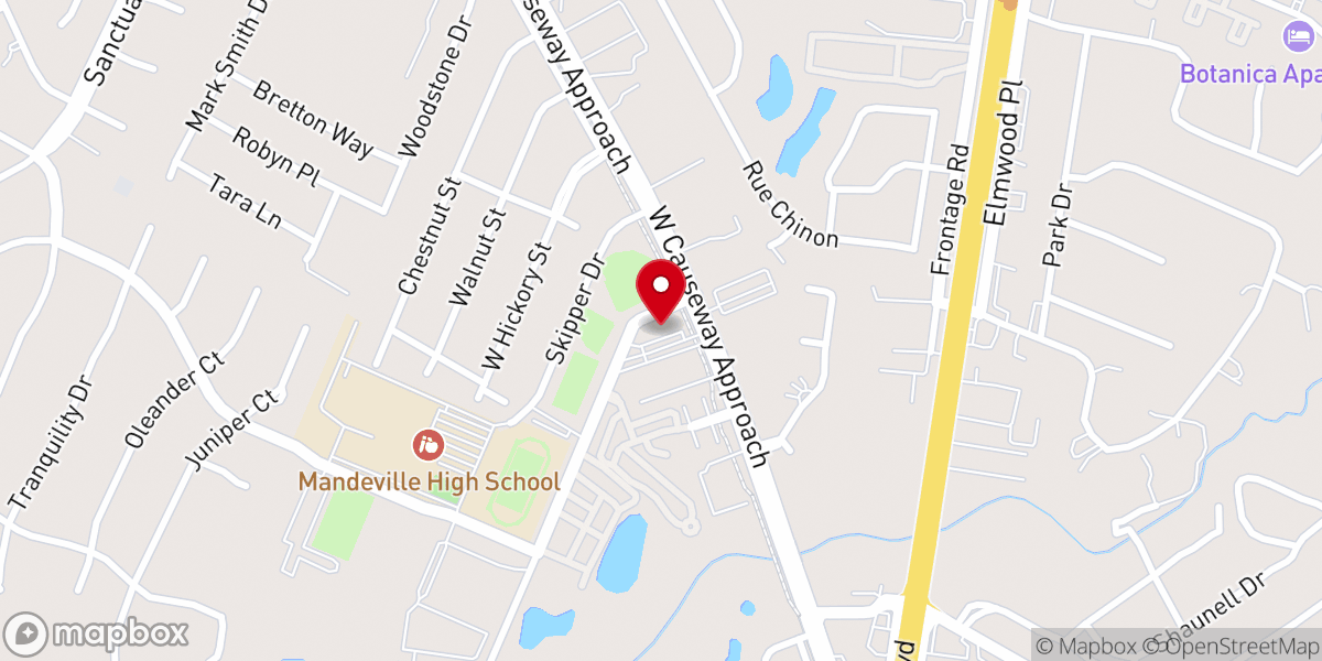 Map showing location of Celebration Church - Mandeville/Covington Campus