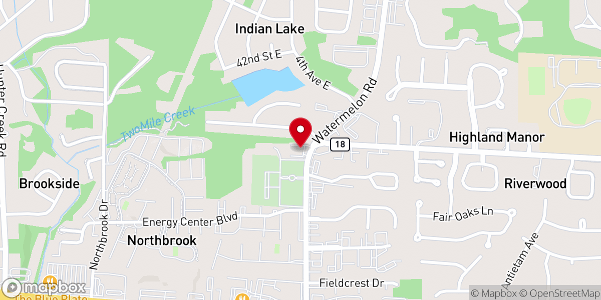 Map showing location of Rices Valley Baptist Church