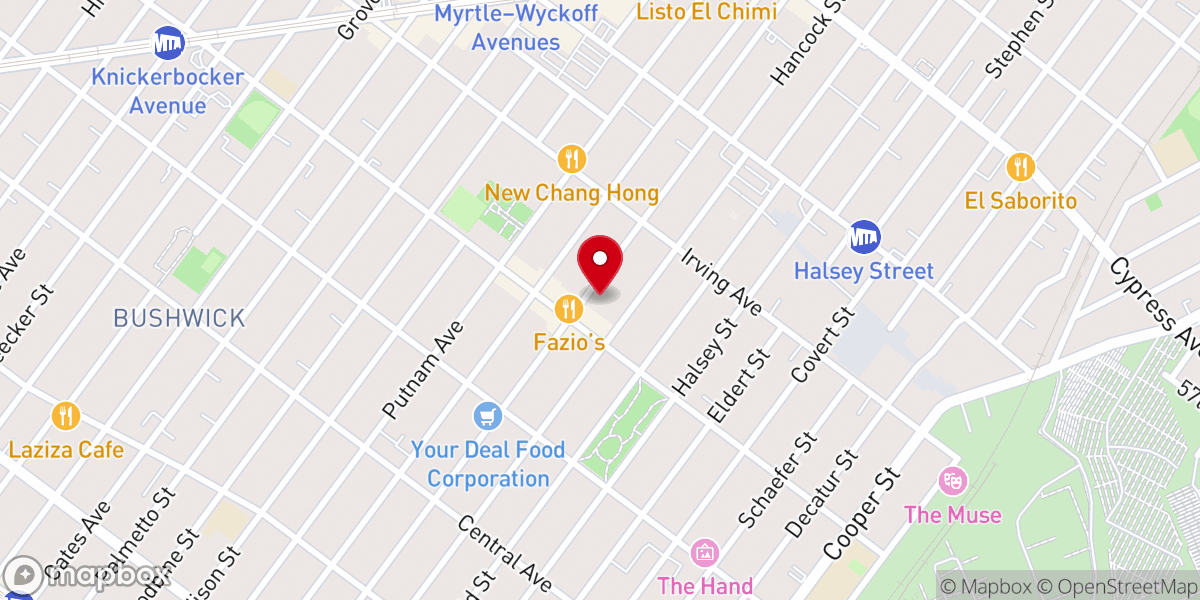Map showing location of Celestial Church of Christ New York Parish