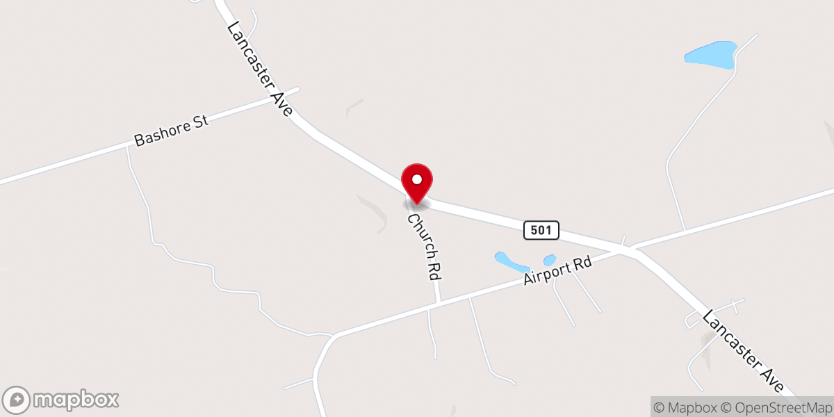 Map showing location of Merkey Meeting House