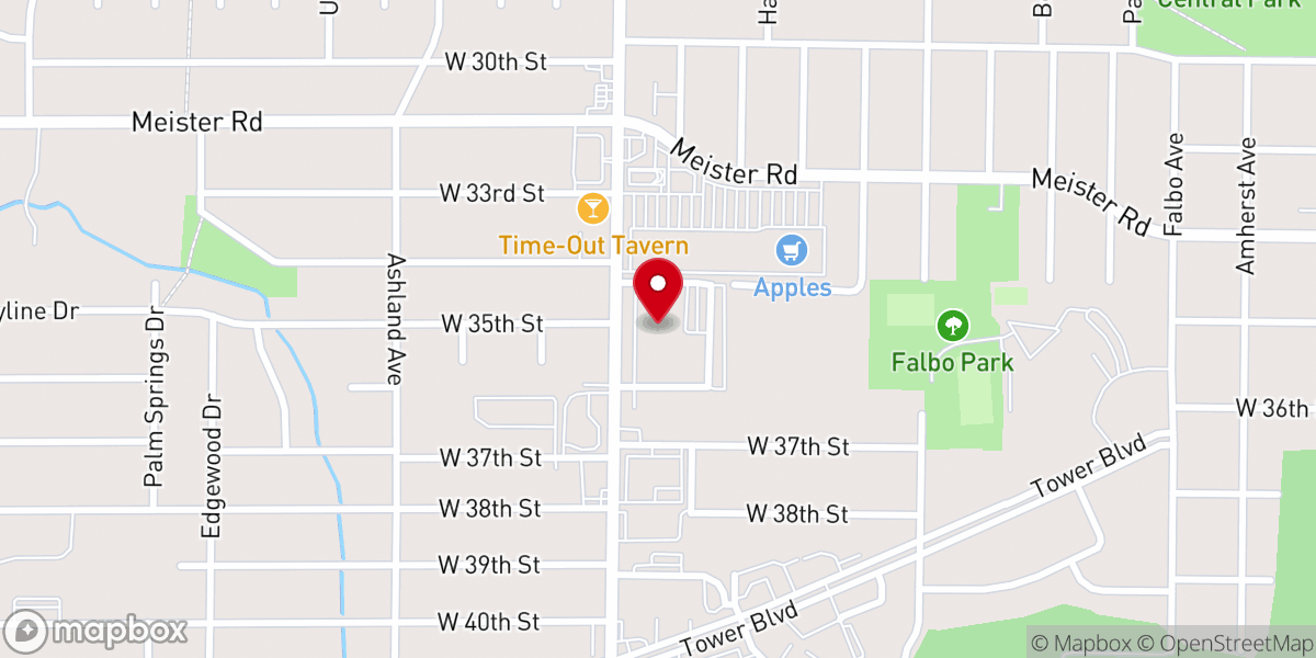 Map showing location of St. Peter Parish